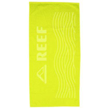 Custom Basic Weight Colored Beach Towel Tone on Tone - Lemon Yellow 