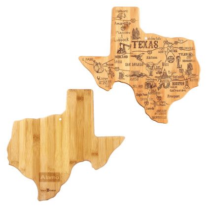 Custom U.S. Destination Bamboo Cutting and Serving Boards - Texas
