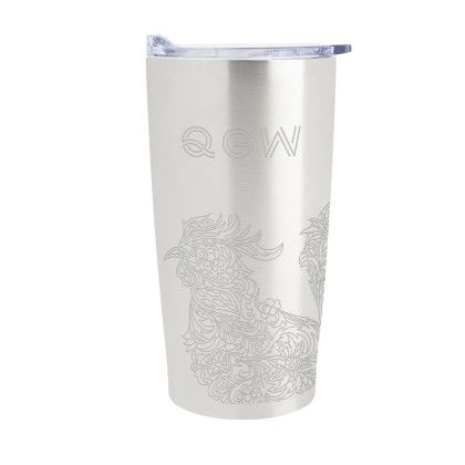Custom 20 Oz. Full Laser Himalayan Tumbler - Silver/Clear