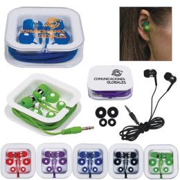 Interchangeable Earbuds in Square Case | Custom Earbuds with Multiple Ear Molds