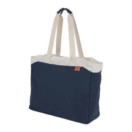 Custom Field & Co. Parks 16" Computer Work Tote - Navy Side View Custom Field & Co. Parks 16" Computer Work Tote - Navy Side View