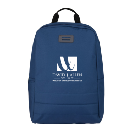 Custom Ripple Recycled 15" Computer Backpack - Navy 