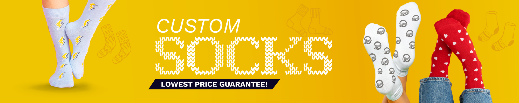 Custom Socks with Your Logo at the Lowest Prices