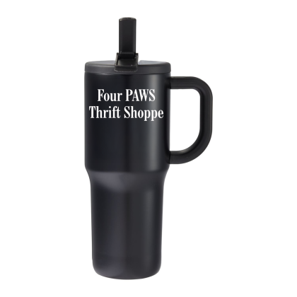 Custom Alpine 30 oz Vacuum Insulated Travel Mug - Black Custom Alpine 30 oz Vacuum Insulated Travel Mug - Black