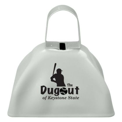 Custom Small Cow Bell - White