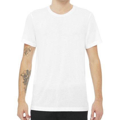 Custom Bella+Canvas Unisex Triblend Short Sleeve Tee - White