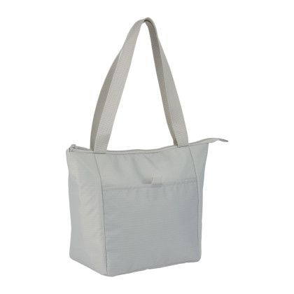 Custom Kade Recycled 6-Can Tote Cooler Lunch Bag - Gray Side View 