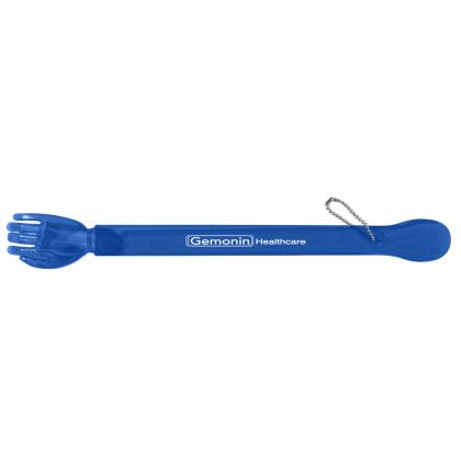 Custom Back Scratcher with Shoe Horn - Translucent blue