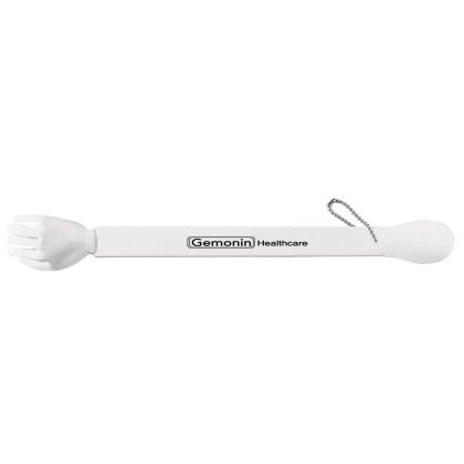 Custom Back Scratcher with Shoe Horn - White