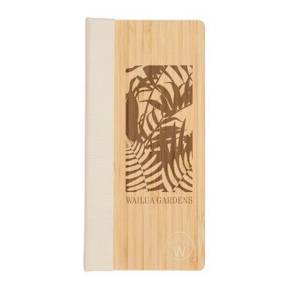 Custom Wellable FSC 100% Bamboo Sticky Note Pad - Natural