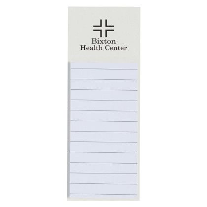 Custom Magnetic Note Pad - White