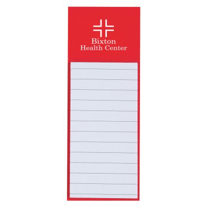 Custom Magnetic Note Pad - Red