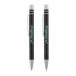 Custom Mod Recycled Pen and Pencil Gift Set - Black Custom Mod Recycled Pen and Pencil Gift Set - Black