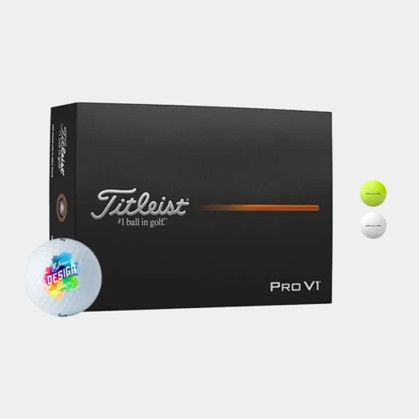 Custom Titleist Pro V1 Golf Balls with Custom Imprints - In Sleeve