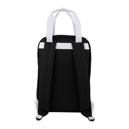 Custom Varsity Backpack - Black Back View Custom Varsity Backpack - Black Back View