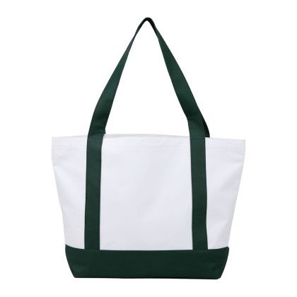 Custom Oversized Recycled Canvas Tote Bag - Green Custom Oversized Recycled Canvas Tote Bag - Green