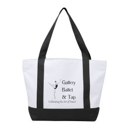 Custom Oversized Recycled Canvas Tote Bag - Black 