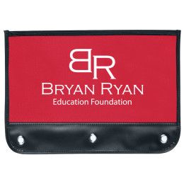 Custom HIT Zippered Pencil Case - Red with black