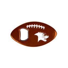 Custom Football Bottle Opener - Brown