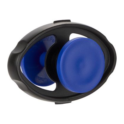 Custom Axis Double Spinner Fidget - Blue/Black Back View 