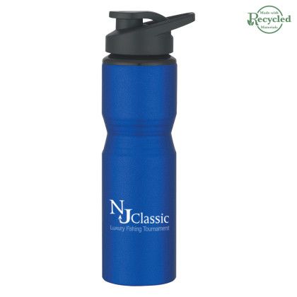 Aluminum Sports Bottle - 28 Oz - Matte Blue 