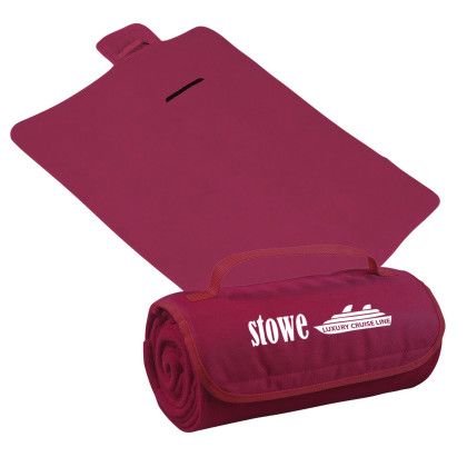Custom Nursing Is A Work of Heart Roll Up Blanket - Maroon
