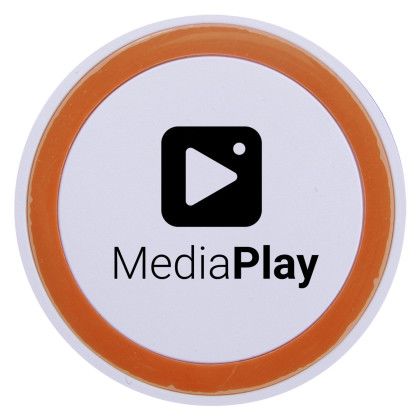 White/orange Promotional Small Wireless Phone Charging Pads
