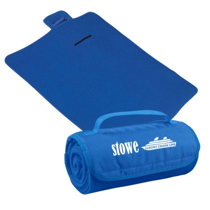 Custom Nursing Is A Work of Heart Roll Up Blanket - Royal Blue