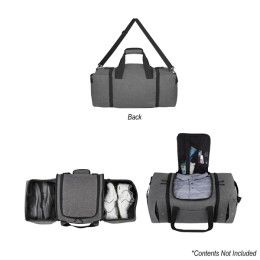 Promotional Deluxe Sneaker Duffel Bag open Promotional Deluxe Sneaker Duffel Bag open