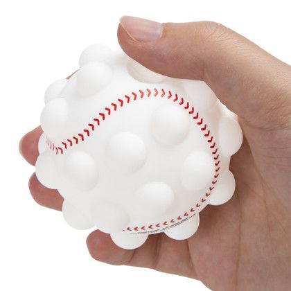 Custom Baseball Shape Push Pop Fidget Sensory Toy - In Hand