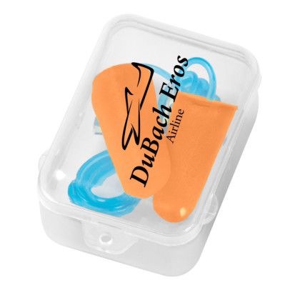 Custom Foam Ear Plug Set in Case - Orange Custom Foam Ear Plug Set in Case - Orange