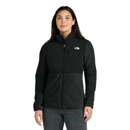 Custom The North Face Women's Highest Peak Full-Zip Fleece Jacket - TNF Black Front view Custom The North Face Women's Highest Peak Full-Zip Fleece Jacket - TNF Black Front view