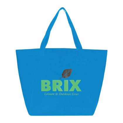 Custom The YaYa Budget Huge Shopper Tote - Process blue