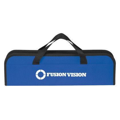Custom BBQ Set in Case - Blue