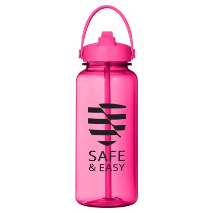 Logo Prisma Brights 33 oz Tritan Bottle | Custom Water Bottles - heliconia