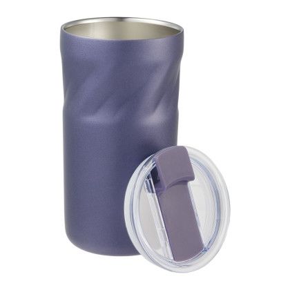 Custom Thalia 16 oz Vacuum Insulated Tumbler - Future Dusk Open Cap View 