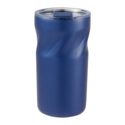 Custom Thalia 16 oz Vacuum Insulated Tumbler - Navy Back View 