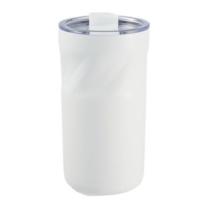 Custom Thalia 16 oz Vacuum Insulated Tumbler - White Back View 