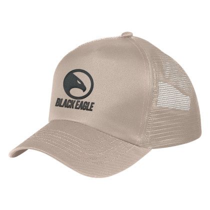 Custom Mesh Back Cap - Embroidered - Khaki Custom Mesh Back Cap - Embroidered - Khaki