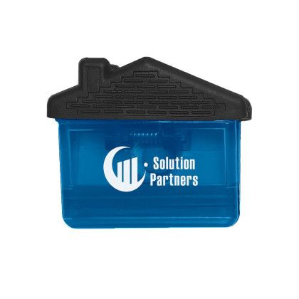 Custom House Shape Clip - Translucent blue