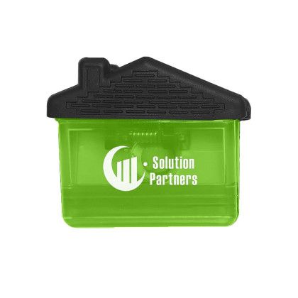 Custom House Shape Clip - Translucent green