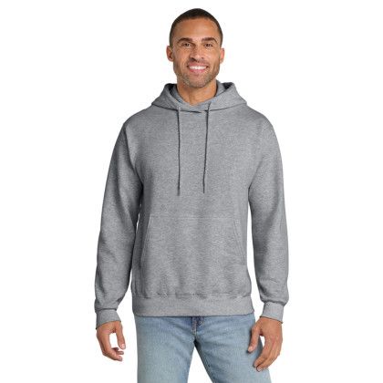 Custom Port & Company Essential Fleece Pullover Hooded Sweatshirt - Athletic Heather