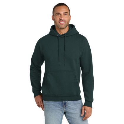 Custom Port & Company Essential Fleece Pullover Hooded Sweatshirt - Dark Green