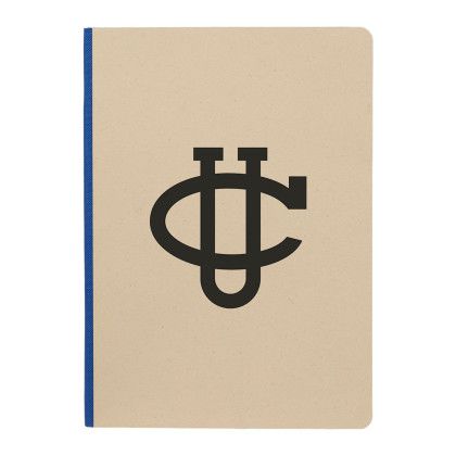 Custom 5" x 7" Sugarcane Paper Meeting Notebook - Blue 