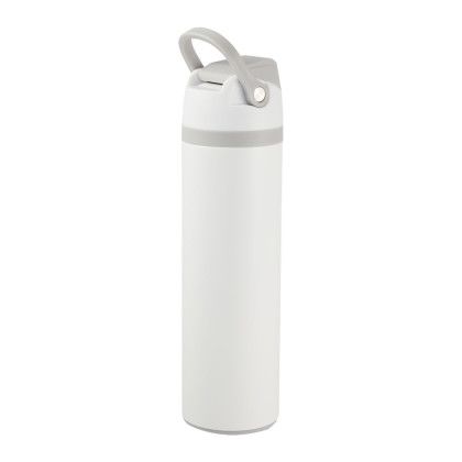 Custom Reef 24 oz Vacuum Recycled Stainless-Steel Bottle - White Side View 