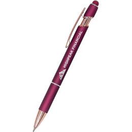 Custom Ultima Rose Gold Accent Stylus Pen - Burgundy Custom Ultima Rose Gold Accent Stylus Pen - Burgundy