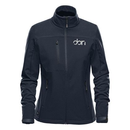 Custom Stormtech Cascades Women's Softshell - Navy with Navy Custom Stormtech Cascades Women's Softshell - Navy with Navy