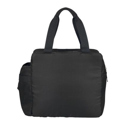 Custom Sidecar 16 Can Cooler - Black Back View 