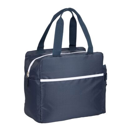 Custom Sidecar 16 Can Cooler - Navy Side View 