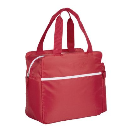 Custom Sidecar 16 Can Cooler - Red Side View 